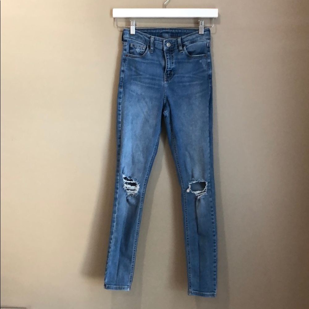 Topshop High-Rise Denim